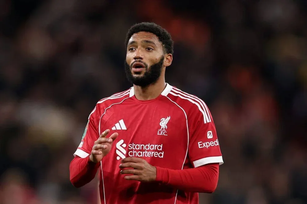 Joe Gomez in action for Liverpool