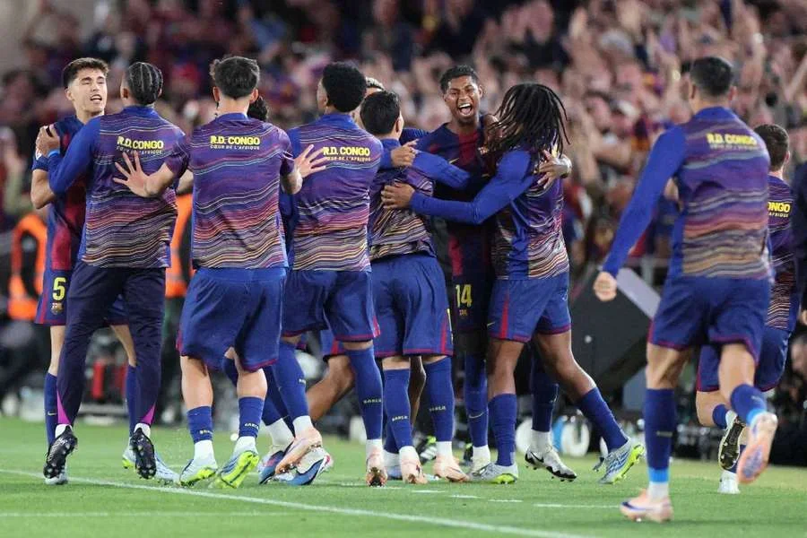 Rashford, celebrando como culé